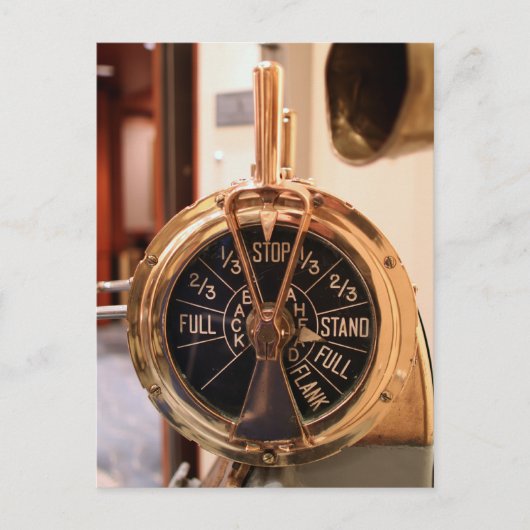Motor Order Telegraph Briefkaart (Voorkant)