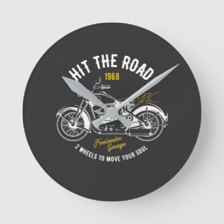 motor, raak de weg ronde klok