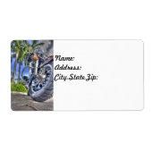 Motor retouradreslabels etiket (Voorkant)