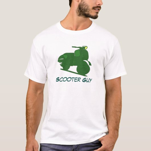 Motor Scooter Green T-shirt (Voorkant)