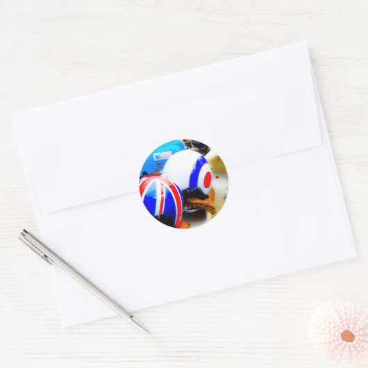 Motor Scooter Helmen Stickers (Envelop)