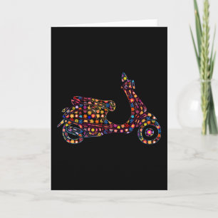 Motor scooter van het ventilatorpatroon kaart