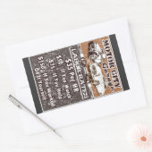 MOTOR STAD Arbeidstarieven Toolbox Rechthoekige Sticker (Envelop)