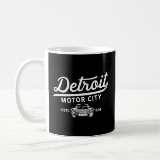 Motor Stad Spier Auto Detroit Verdrietig Koffiemok