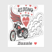Motor Valentijn Sticker (Vel)