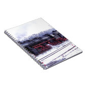 motor van de de spoorweg de voortbewegingspost van notitieboek (Rechterzijde)