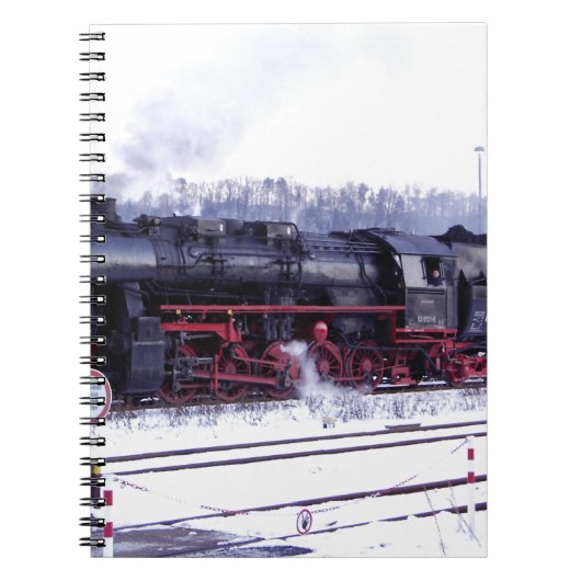 motor van de de spoorweg de voortbewegingspost van notitieboek (Voorkant)