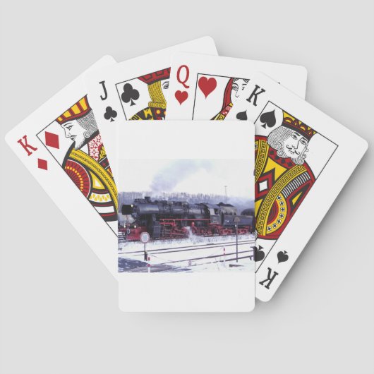 motor van de de spoorweg de voortbewegingspost van pokerkaarten (Achterkant)