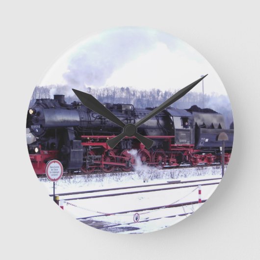 motor van de de spoorweg de voortbewegingspost van ronde klok (Voorkant)