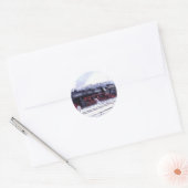 motor van de de spoorweg de voortbewegingspost van ronde sticker (Envelop)