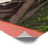 MOTOR VAN HET KLASSIEKE E-TYPE POSTER (Hoek)