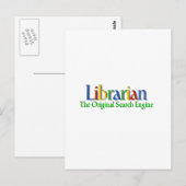 Motor van het Onderzoek van de bibliothecaris de Briefkaart (Voorkant / Achterkant)
