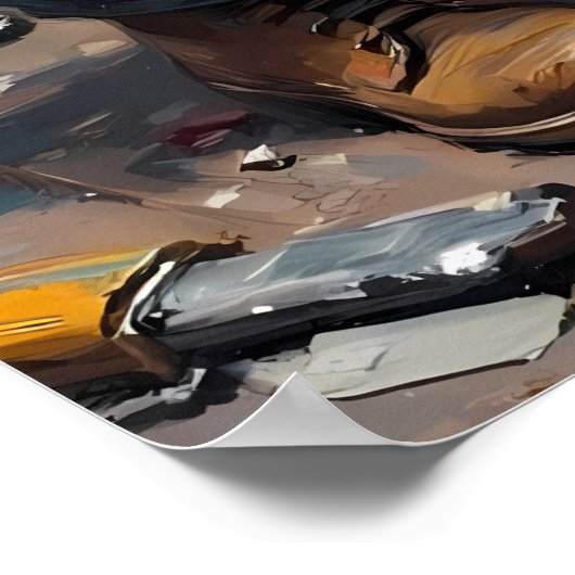 motor voor mechanisch onderzoek poster (Hoek)