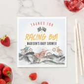 Motor Vuilfiets Baby shower Favor Bag Servet (Insitu)