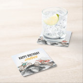 Motor Vuilfiets Fast Een 1e verjaardagsfeestje Kartonnen Onderzetters (Insitu)