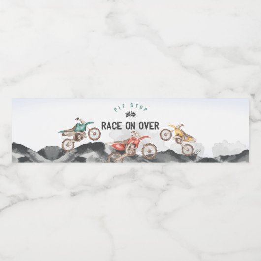 Motor Vuilfiets Verjaardagsfeestje Waterfles Label Waterfles Etiket (Enkel label)