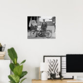 Motoragent, 1922. Oude foto Poster (Thuiskantoor)