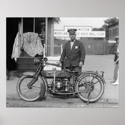 Motoragent, 1922. Oude foto Poster (Voorkant)
