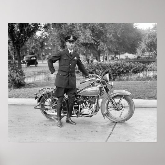 Motoragent, 1932. Oude foto Poster (Voorkant)