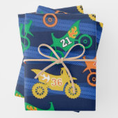 Motorama Dirt Bikes Inpakpapier Vel (In situ)