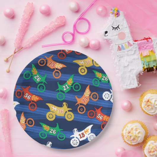 Motorama Dirt Bikes Papieren Bordje (Feest)