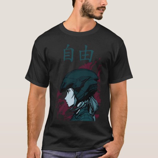 Motoranime meisje familie t-shirt (Voorkant)