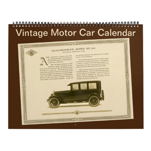  motorauto's van 1920s Antiek modellen voor autove Kalender (Hoes)