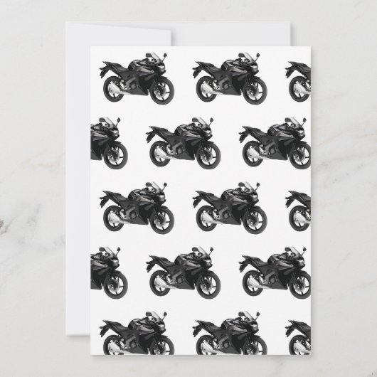 Motorbegrafenis | Viering van het leven Sympathie Kaart (Achterkant)