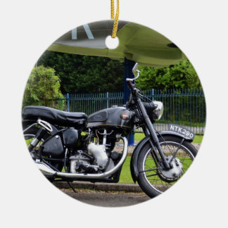 Motorbike And Spitfire Keramisch Ornament