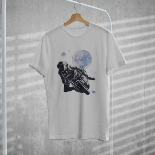 Motorbike Astronaut T-shirt