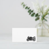 Motorbike Driver Rider Delirier Messenger Messenge Visitekaartje (Staand voorkant)