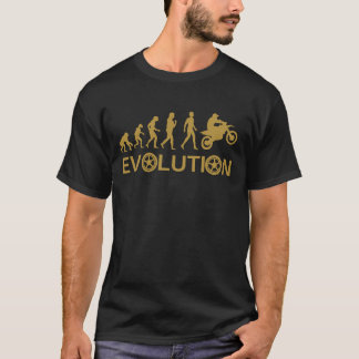 Motorbike Evolution Cool Motorcyclist ontwerp T-shirt