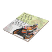Motorbike Friend Poem Tile Tegeltje (Zijkant)