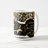 Motorbike in Ancient Valbonne France Koffiemok (Voorkant rechts)