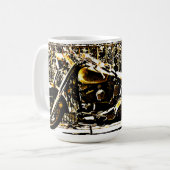 Motorbike in Ancient Valbonne France Koffiemok (Voorkant links)