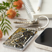 Motorbike in Ancient Valbonne France  Sleutelhanger (Voorkant Rechts)