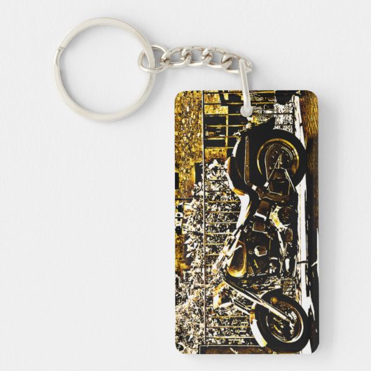 Motorbike in Ancient Valbonne France  Sleutelhanger (Voorkant)