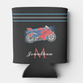 Motorbike Initiaal en naam motor Blikjeskoeler (Achterkant)