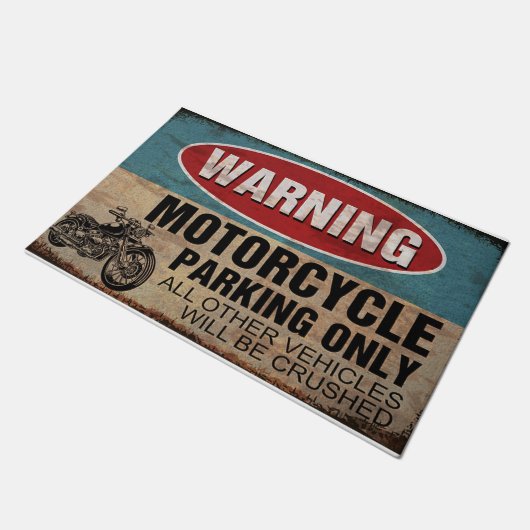  Motorbike Mat - Personalized Welcome Mat (Schuin)