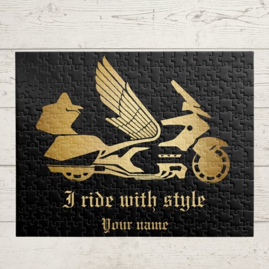 Motorbike motorcycle biker goldwing legpuzzel