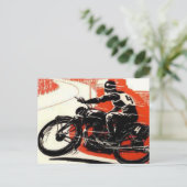  motorbike Race Briefkaart (Staand voorkant)