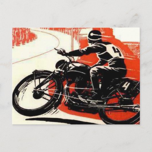  motorbike Race Briefkaart (Voorkant)