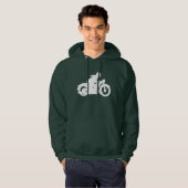 Motorbiker Silhouette Sign Hoodie (Voorkant volledig)