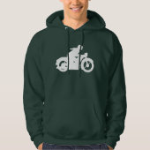 Motorbiker Silhouette Sign Hoodie (Voorkant)