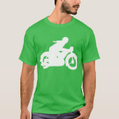 Motorbiker Silhouette Sign T-shirt (Voorkant)