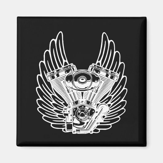 Motorbikerbord Magneet (Voorkant)