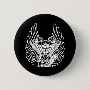 Motorbikerbord Ronde Button 5,7 Cm