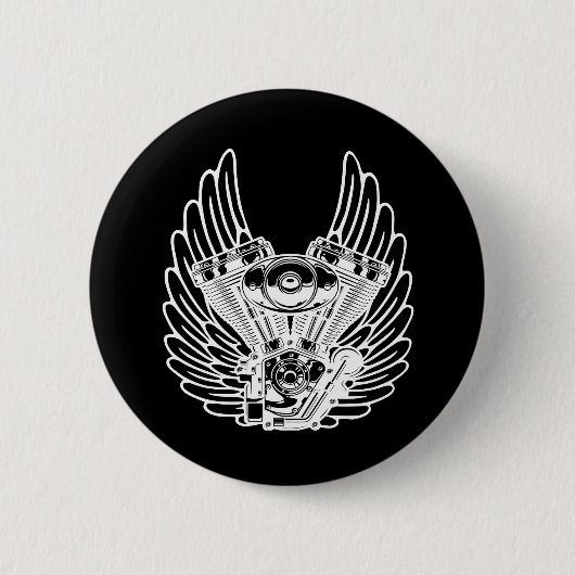 Motorbikerbord Ronde Button 5,7 Cm (Voorkant)