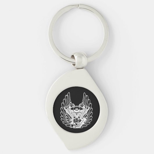 Motorbikerbord Sleutelhanger (Voorkant)