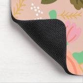 Motorblok met gestileerd bloempatroon muismat (Hoek)